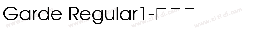 Garde Regular1字体转换